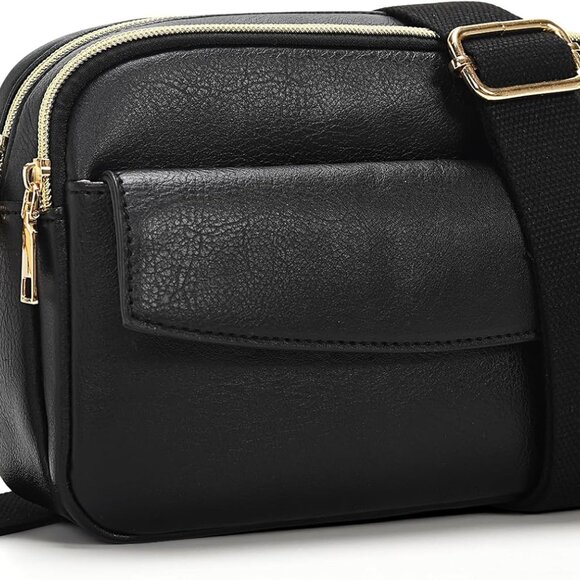 Crossbody Bag for Women Small Vegan Leather Shoulder Bag with Adjustable Strap - Picture 1 of 6